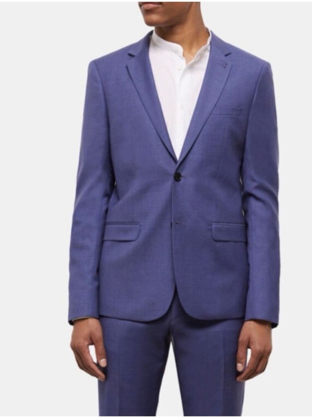 The Kooples Lavender-Blue Two-Button Suit Blazer, NWT Men’s FR/EU 44 ≈ US 34
